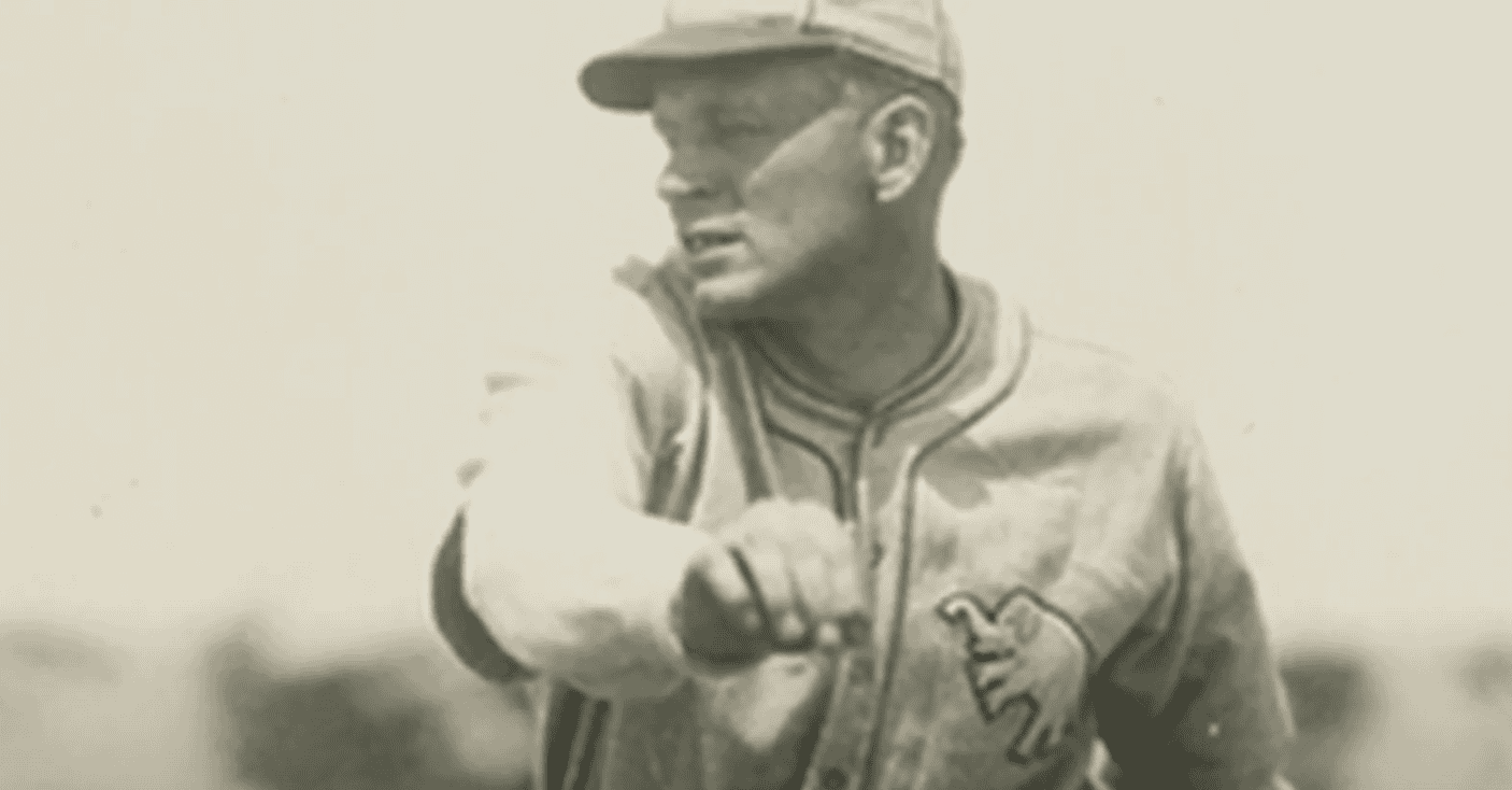 Howard Ehmke pitching during the 1929 World Series, a surprising underdog moment.